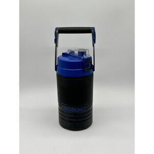Igloo Game On Sideline Jug 2.36 Liter Cooler (80 oz) Black/Blue w/ Hanging Hooks